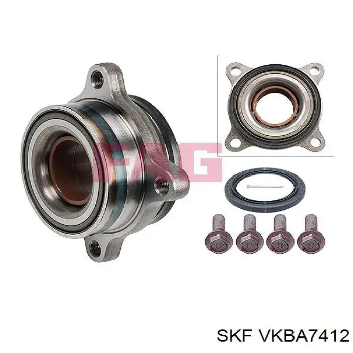 VKBA7412 SKF Підшипник маточини передньої