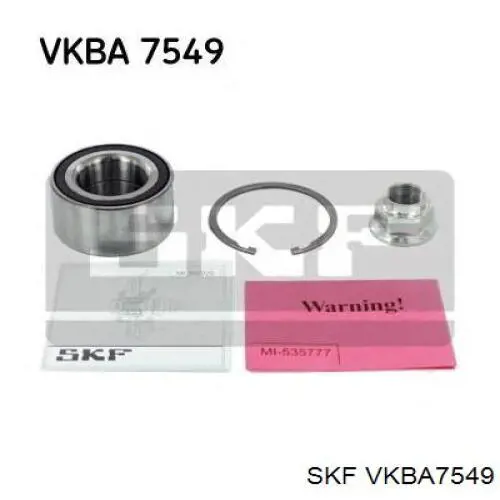 Підшипник маточини передньої VKBA7549 SKF