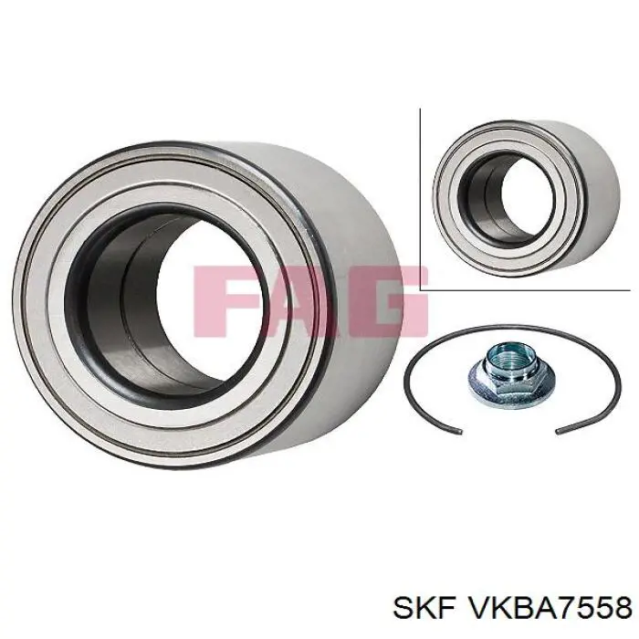 Комплект підшипник маточини передньої SKF VKBA7558 ціна, від 22.51 USD