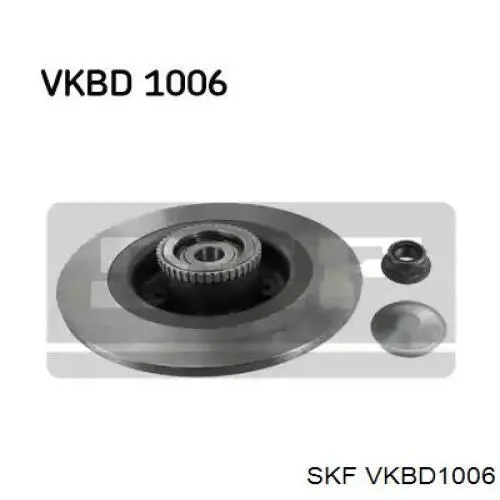Купити VKBD1006 SKF Диск заднього гальма
