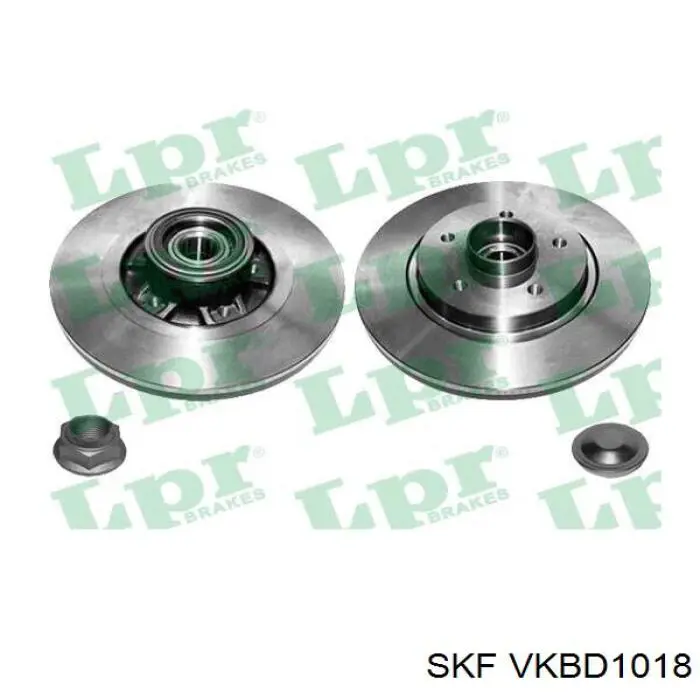 Диск гальмівний задній SKF VKBD1018