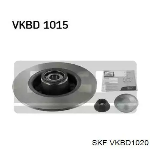 VKBD1020 SKF диск гальмівний задній