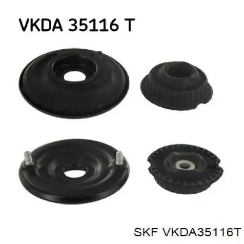 VKDA35116T SKF проставка (гумове кільце пружини передньої, верхня)