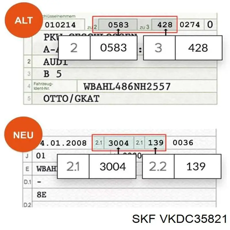 Подушка амортизатора переднього SKF VKDC35821