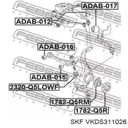 Кульова опора, нижня VKDS311026 SKF