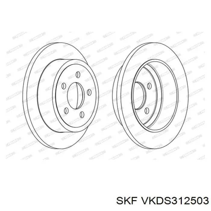 Кульова опора, нижня SKF VKDS312503 ціна, від 17.49 USD