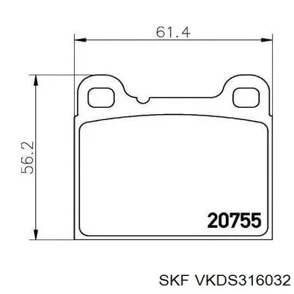 Кульова опора, нижня VKDS316032 SKF