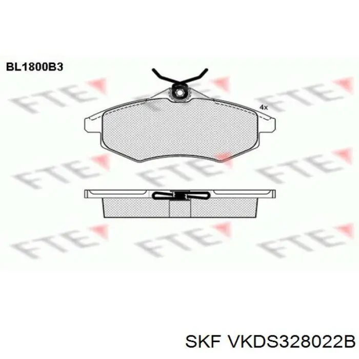 VKDS328022B SKF Важіль передньої підвіски нижній, правий