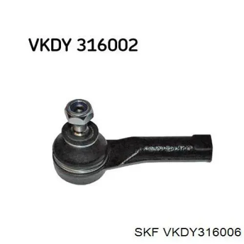 Наконечник рульовий SKF VKDY316006 ціна, від 7.69 USD