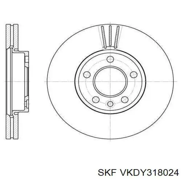 Наконечник рульовий SKF VKDY318024 ціна, від 11.89 USD