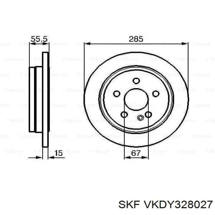 Рульова тяга VKDY328027 SKF