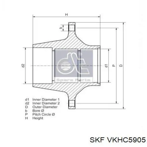 Купити VKHC5905 SKF Підшипник ступиці колеса