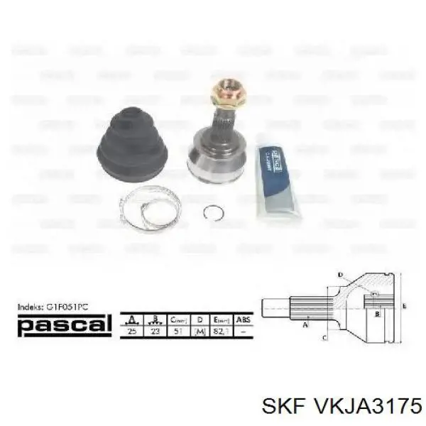 Купити VKJA3175 SKF Шарнір приводу зовнішній