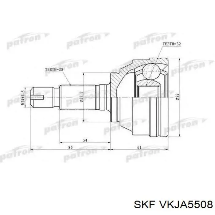 Купити VKJA5508 SKF ШРКШ зовнішній передній/задній