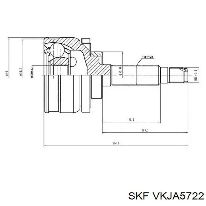Граната колісна Samko 15K290 ціна, від 27.49 USD