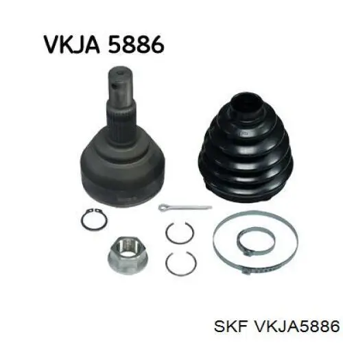 Граната колісна SKF VKJA5886 ціна, від 51.44 USD
