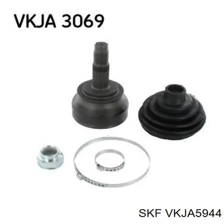 Граната колісна SKF VKJA5944 ціна, від 35.07 USD