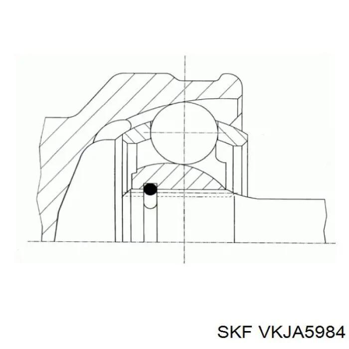 Граната колісна SKF VKJA5984 ціна, від 26.42 USD