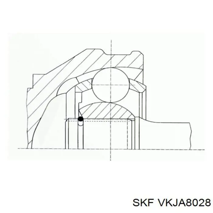 VKJA8028 SKF шрус внутрішній, передній, лівий