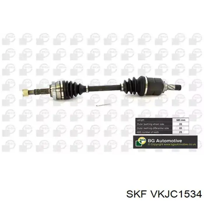 Ліва піввісь VKJC1534 SKF