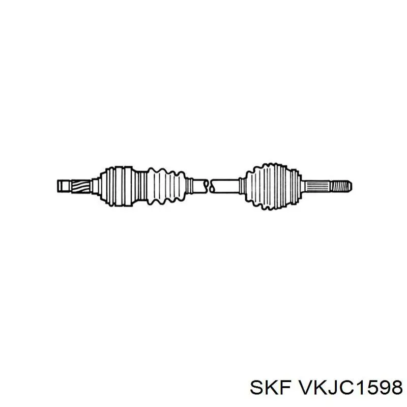 Піввісь (привід) передня, права VKJC1598 SKF