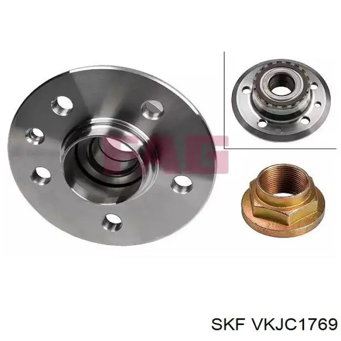 Ліва піввісь VKJC1769 SKF