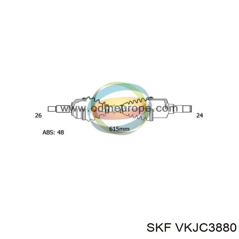 Привід передній лівий Hart 464429 ціна, від 87.63 USD