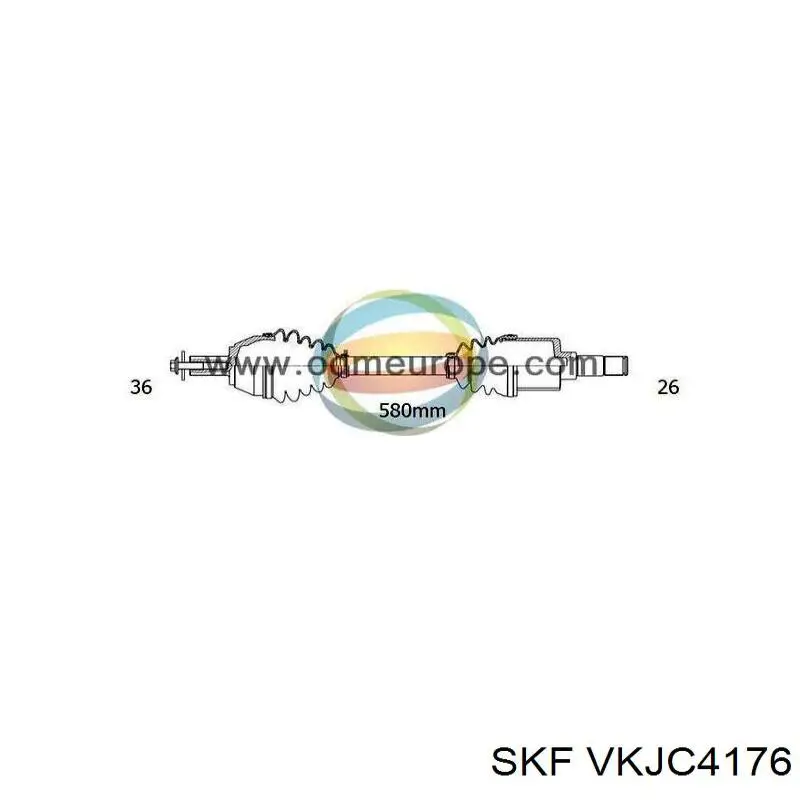 Піввісь передня, права GSP 203220 ціна, від 131.50 USD