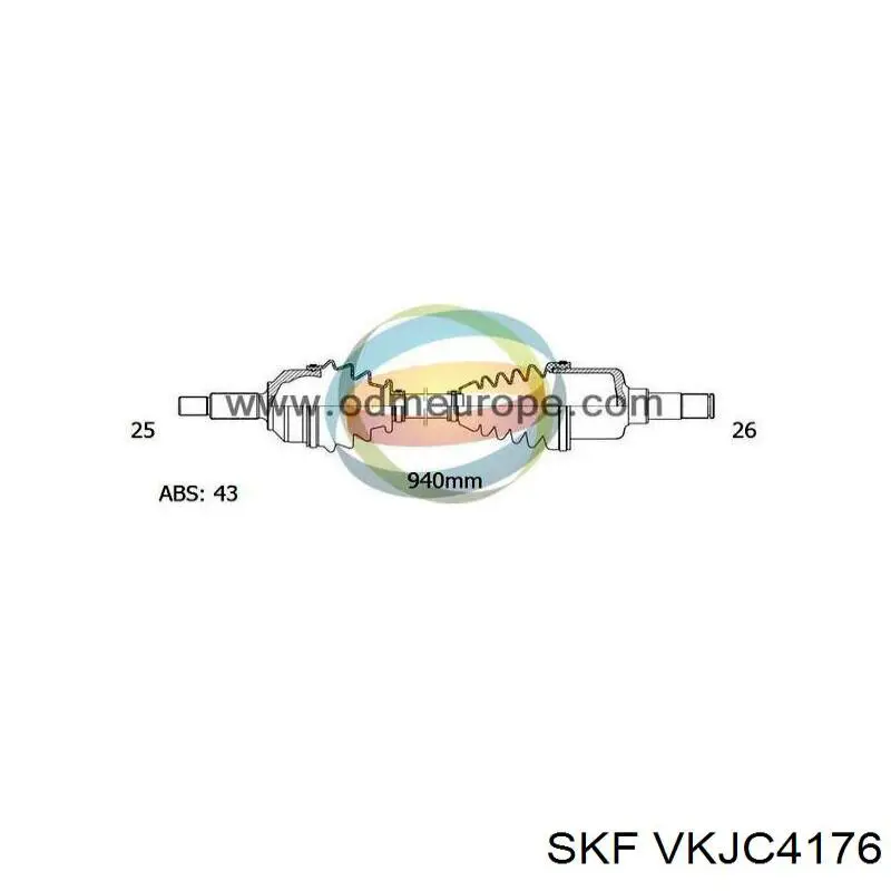 Піввісь передня, права Volvo 31367199 ціна, від 131.50 USD