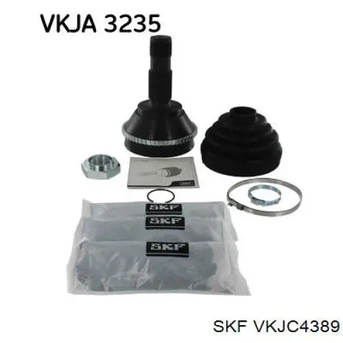 VKJC4389 SKF піввісь (привід передня, права)