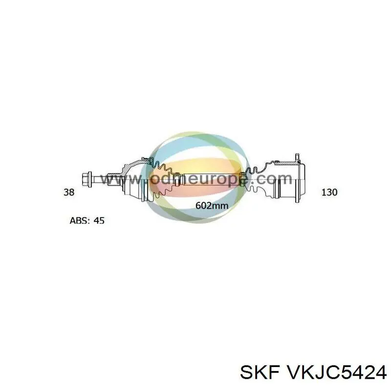 Ліва піввісь 8D0407451EX VAG