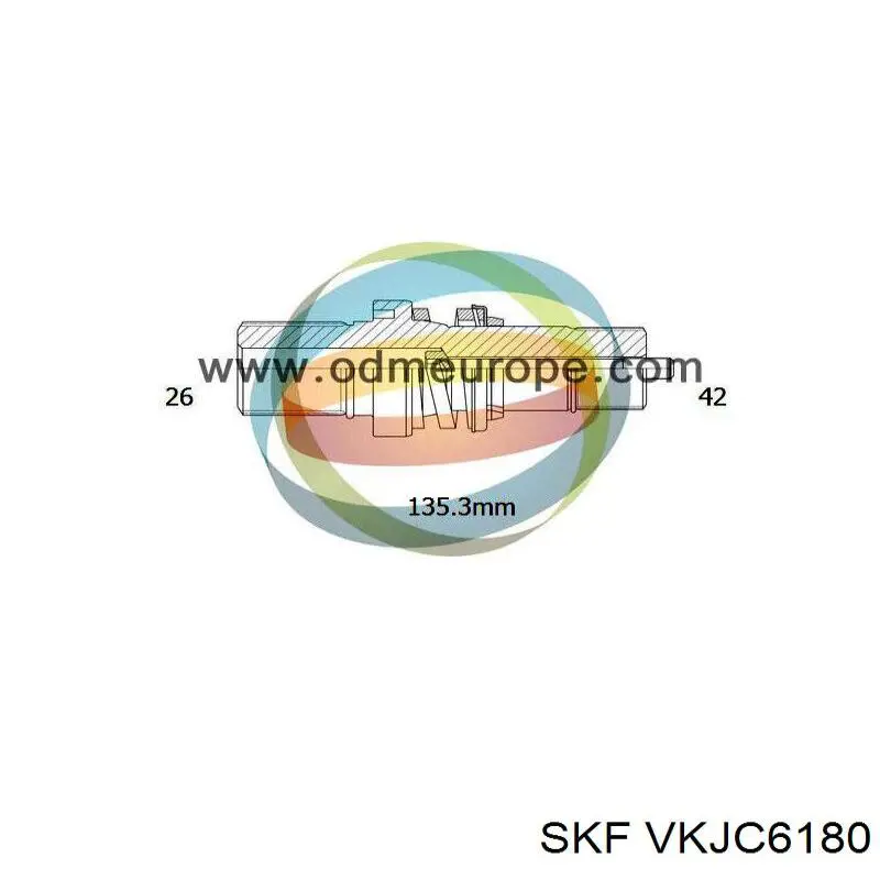 Приводний вал проміжний VKJC6180 SKF