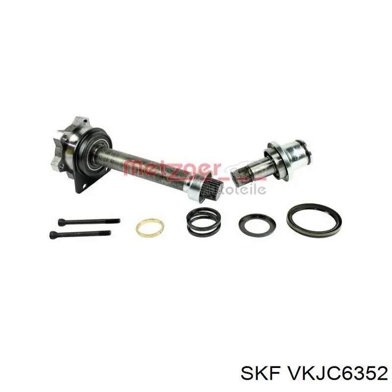 Вал приводу піввісь, проміжний SKF VKJC6352 ціна, від 118.43 USD