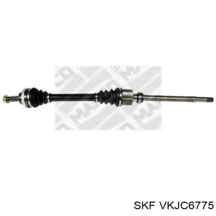 Піввісь передня, права SKF VKJC6775 ціна, від 192.41 USD