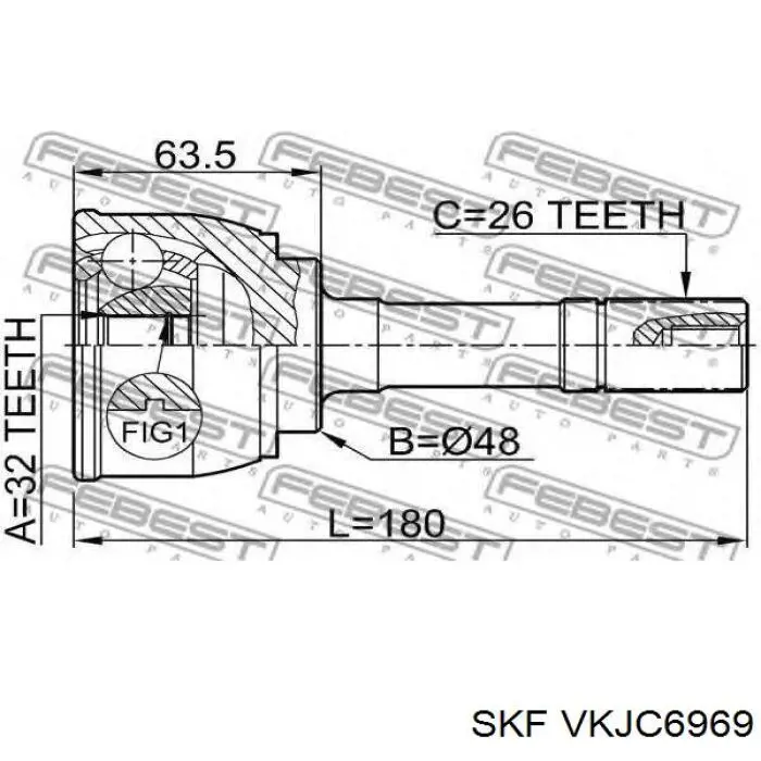 ШРУС наружный MARKET (OEM) IK4410154J01