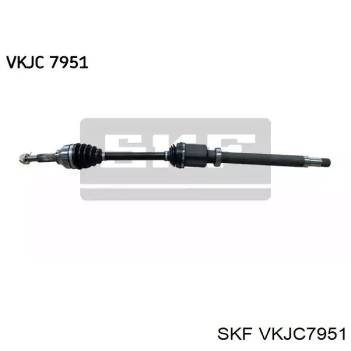 Піввісь передня, права SKF VKJC7951 ціна, від 136.80 USD