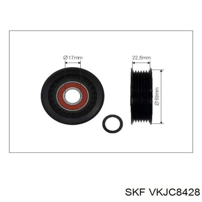 Ліва піввісь VKJC8428 SKF