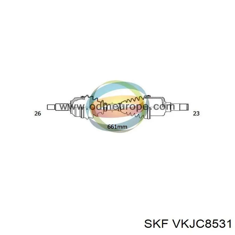 Купити 3273SQ Peugeot/Citroen Піввісь права