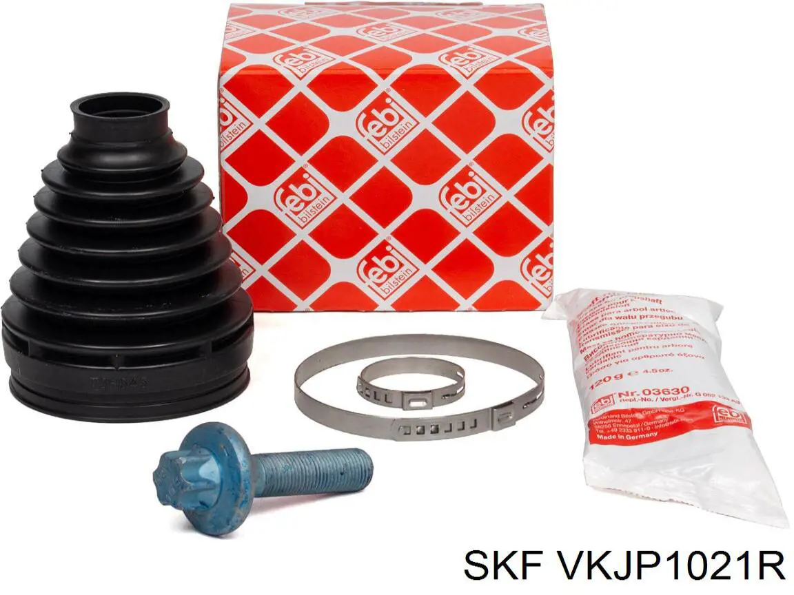 Пильник гранати внутрішній, передній півосі SKF VKJP1021R ціна, від 12.82 USD