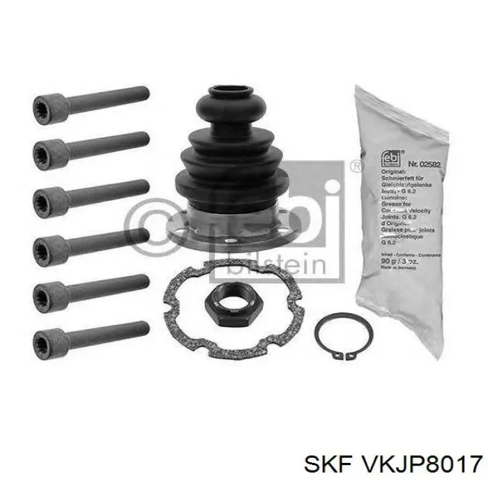 Пильник гранати внутрішній, передній півосі SKF VKJP8017 ціна, від 10.91 USD