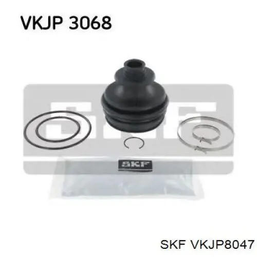 Купити VKJP8047 SKF Пильник шарніра кутових швидкостей внутрішній передній