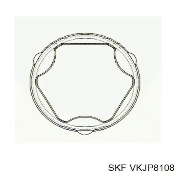 Пильник гранати внутрішній, передній півосі SKF VKJP8108 ціна, від 5.56 USD