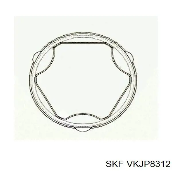 Пильник гранати внутрішній, передній півосі SKF VKJP8312 ціна, від 12.77 USD