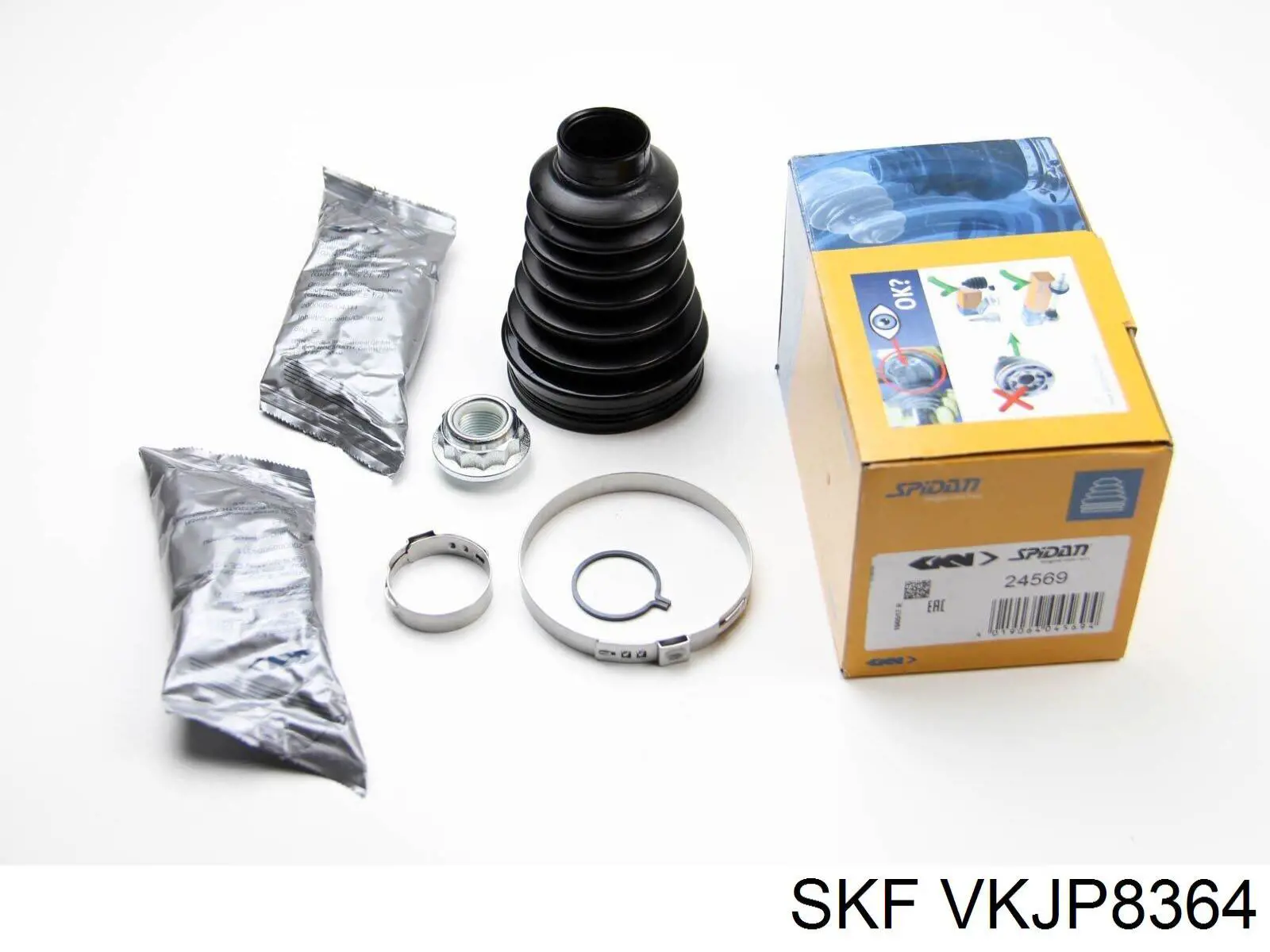Купити VKJP8364 SKF Пильник шарніра кутових швидкостей внутрішній передній