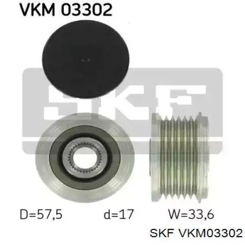 VKM03302 SKF шків генератора