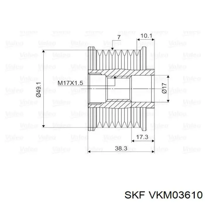 Муфта генератора SKF VKM03610