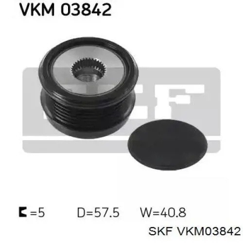 Інерційний шків SKF VKM03842 ціна, від 62.39 USD