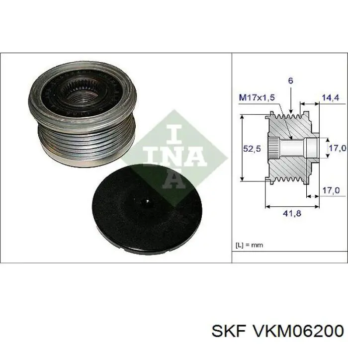 Інерційний шків ERA ZN5735 ціна, від 19.30 USD