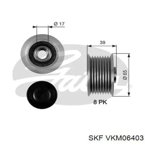 Інерційний шків SKF VKM06403 ціна, від 42.02 USD