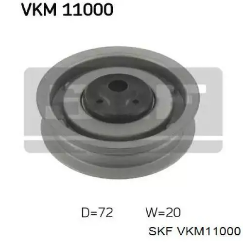 Ролик натяжителя ременя газорозподілу SKF VKM11000 ціна, від 12.56 USD